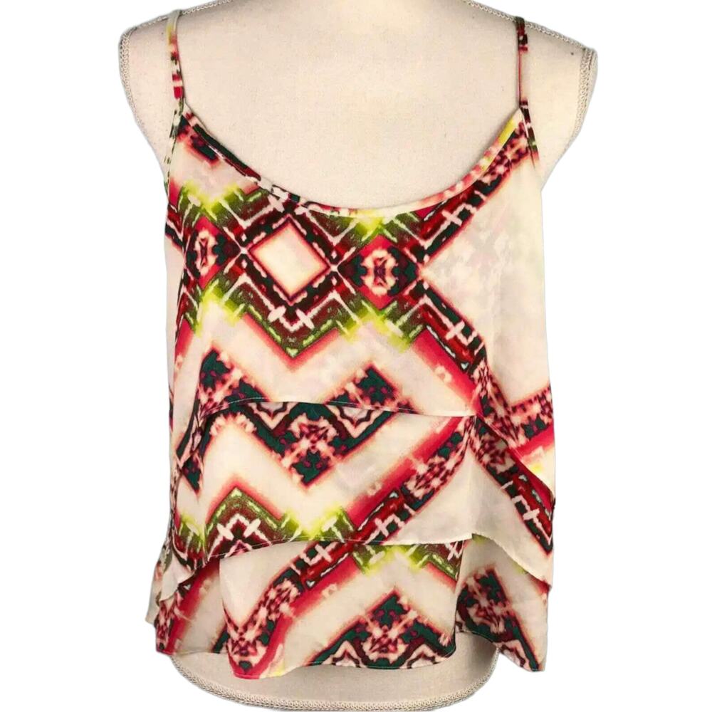 Studio Y Womens Medium Top Polyester Short Spaghetti Strap Cream - Picture 2 of 8